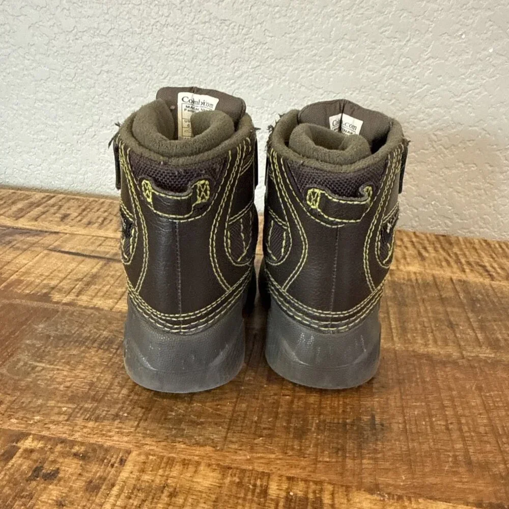 Columbia Green/Brown Winter & Rain Boots Boys Size 6 Toddler Techlite